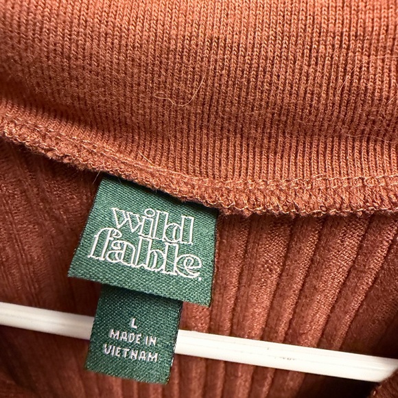 Wild Fable Ribbed Button-Front Dress - Picture 3 of 3